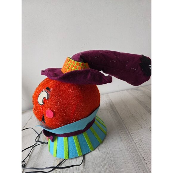 Pumpkin Halloween jack o'lantern fiber optic decor AS IS fall - Picture 2 of 7